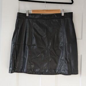 Banana Republic Vegan Leather Mini Skirt